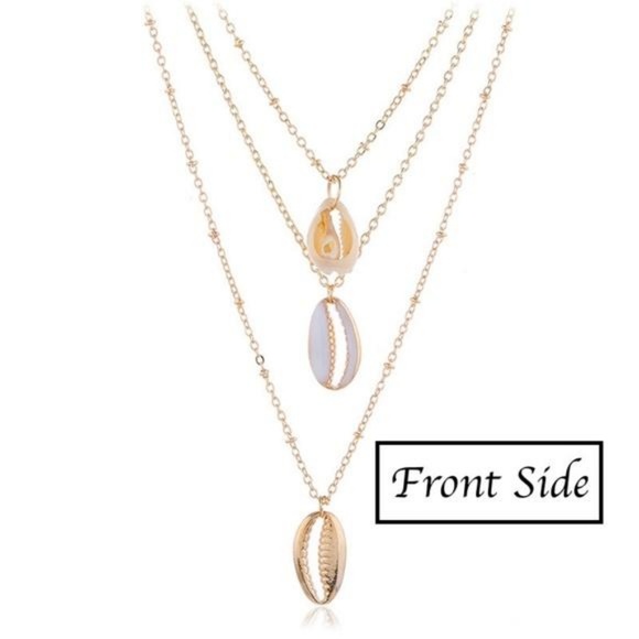 LAST ONE!! Layered Shell Necklace - Picture 5 of 7